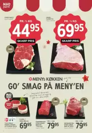 MENY tilbudsavis uge 38 Side 17: Tykstegs-medaljoner €69,95, Simre Oksegr yde-steg uden ben af tykkam €79,95