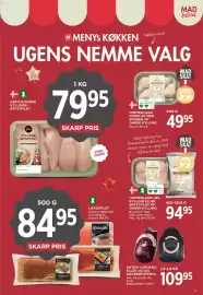 MENY tilbudsavis uge 38 Side 18: Laksefilet €84,95, Anton Landand eller Julius andebryststeg €109,95