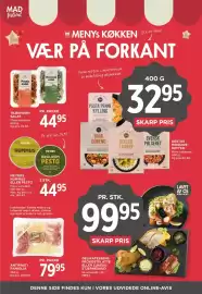 MENY tilbudsavis uge 38 Side 20: Meyers hummus eller pesto €44,95, Tilbehørs-salat €44,95