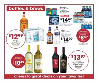 Metro Market weekly ad week 38 Page 13: Coppola Claret or Hess Select Cabernet €13,97, Barefoot or Woodbridge €10,49