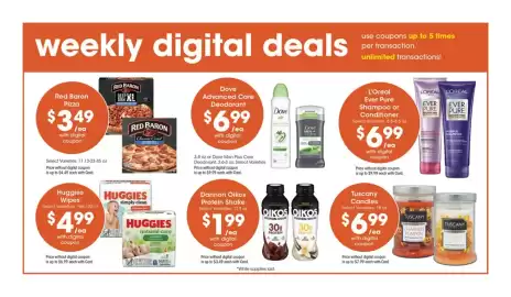 Metro Market weekly ad week 38 Page 3: Huggies Wipes €4,99, Red Baron Pizza €3,49