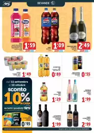 Volantino Deco Market Pagina 18: Taver Nello vino frizzante €1,99, Estathè Classico Zero €1,49
