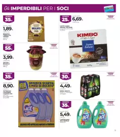 Volantino Unicoop Etruria Pagina 11: Caffè Kimbo Aroma Italiano €6,69, Birra Beck's €4,49