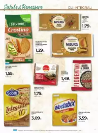 Volantino Unicoop Etruria Pagina 5: Cereali Weetabix original €3,59, Crackers integrali Misura €1,79