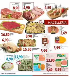 Volantino Madis Pagina 6: Selex Mozzarella Ciliegine €1,50, Robiola Nonno Nanni €1,00