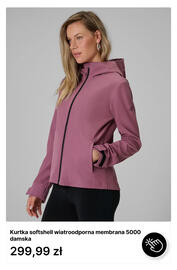 4F gazetka tydzień 38 Strona 10: Kurtka softshell wiatroodporna membrana 5000 damska 4F €299,99