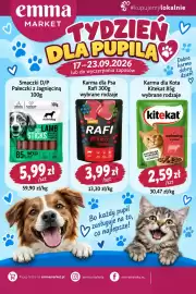 EMMA market gazetka | Market Strona 2: Karma dla psa Rafi €3,99, Karma dla kota Kitekat €2,59