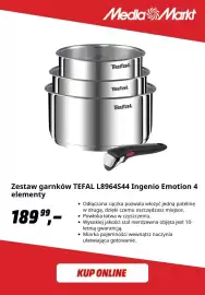 Media Markt gazetka Strona 5: Zestaw garnków Tefal L8964S44 Ingenio Emotion 4 elementy €189,99