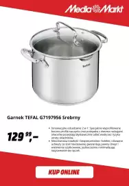 Media Markt gazetka Strona 7: Garnek Tefal G7197956 srebrny €129,99