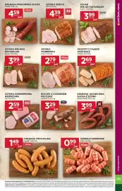Stokrotka gazetka tydzień 38 Strona 15: Szyinka Farmerska Duda €2,79, Szynka Wiejska Naturalna Szuster €3,99