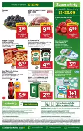 Stokrotka gazetka tydzień 38 Strona 45: Pizza Guseppe €6,99, Dżem Łowicz €4,99