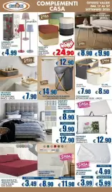 Volantino Casa & Co Pagina 12: Portabiancheria in bamboo €14,90, Casa & Living Pouf Sofy €24,90