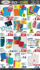 Volantino Casa & Co Pagina 13: Quaderno ad anelli A4 vari colori €1,59, Fabriano blocco F4 €3,99