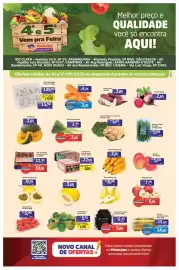 Catálogo Paulistão Supermercados Página 1: Alho importado €14,90, Uva Vitória Mimo cumbuca €5,98