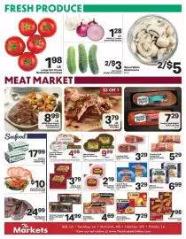 The Markets weekly ad week 38 Page 4: Smithfield Select Bacon €4,69, Bryan Select Bologna €1,99