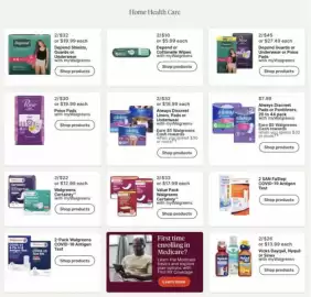 Walgreens weekly ad week 39 Page 10: Walgreens Certainty €22,00, Poise Pads €15,00