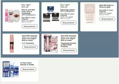 Walgreens weekly ad week 39 Page 19: Olive & June Nail Color, Sets or Treatments, Eylure Eye Lashes