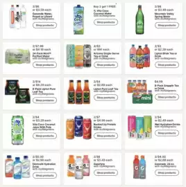 Walgreens weekly ad week 39 Page 25: Lipton Pure Leaf Tea €4,00, Vita Coco Coconut Juice With Pulp €4,00