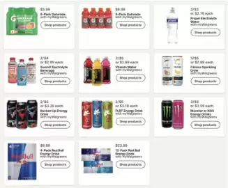 Walgreens weekly ad week 39 Page 26: Bucked Up Energy Drink €5,00, Flrt energy drink €5,00