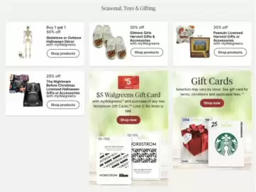 Walgreens weekly ad week 39 Page 28: Gilmore Girls Harvest Gifts & Accessories