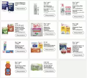 Walgreens weekly ad week 39 Page 5: Soap & Glory Skin Care, Walgreens Bath Tissue, Flushable Wipes or Paper Towels €7,00