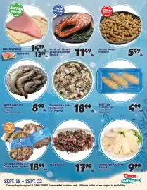 Times Supermarkets weekly ad week 38 Page 1: Marlin Fillet €13,99, White Head-On Shrimp €8,99