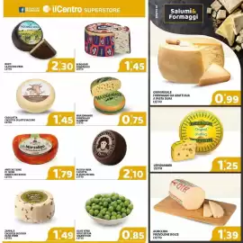 Volantino Il Centro Superstore Pagina 3: Auricchio provolone dolce €1,39, Leerdammer l'etto €1,25