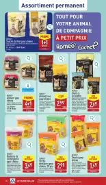 ALDI Dépliant week 40 Pagina 10: Assortiment permanent Romeo WILD ROOTS FILET SNACKS 94% POULET KIP/HUHN SNACKS Romeo WILD
