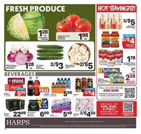 Harp's Market weekly ad week 38 Page 8: Propel €5,49, Hot House English Cucumbers €3,00