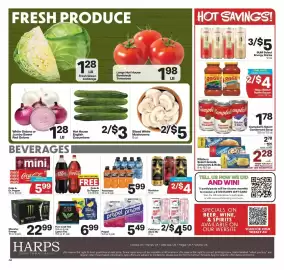 Harp's Market weekly ad week 38 Page 8: Propel €5,49, Hot House English Cucumbers €3,00