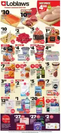 Loblaws flyer week 38 Page 1: PC distilled water colgate or crest toothpaste toothbrush €1,00, Lantic granulated sugar €2,00