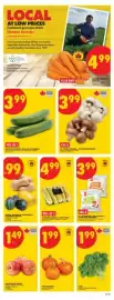 No Frills flyer week 38 Page 2: Pc whole cremini white mushrooms €3,99, Pc little gems red yellow mixed mini potatoes €3,99