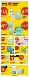 No Frills flyer week 38 Page 9: Huggies baby wipes €2,00, Pc organics baby food pouches €1,00