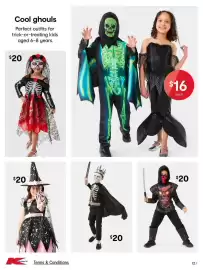 Kmart catalogue Page 12: Skull Ninja Costume €20,00, Skeleton king costume €20,00