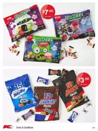 Kmart catalogue Page 24: Mars Fun Size €3,50, Amos Peel'rz Gummy Candy €7,50