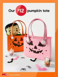 Kmart catalogue Page 25: Our $12 pumpkin tote €12,00