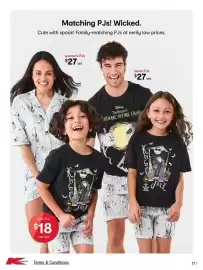 Kmart catalogue Page 27: Matching PJs! Wicked. €18,00