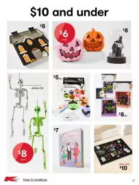 Kmart catalogue Page 3: Anko Paint Your Own Halloween Pumpkins €5,00, Skeleton €8,00