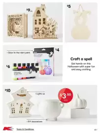 Kmart catalogue Page 32: Spell Book €9,00, Anko Halloween Acrylic Paint €6,00