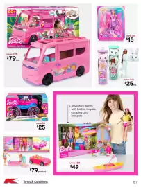 Kmart catalogue Page 12: Barbie RC €25,00, Barbie Fantasy €15,00