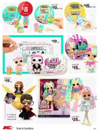 Kmart catalogue Page 13: LOL Surprise! Bubble Surprise €15,00, Mini Verse Make It Mini from Scratch €10,00