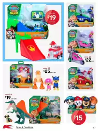 Kmart catalogue Page 18: PAW Patrol The Dino Movie Skye Dino Rescue Jet €22,00, Paw Patrol Pup Pals Plush €15,00