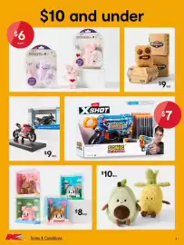 Kmart catalogue Page 3: Zuru Fuggler Plush Bag Charms €9,00, Zuru X Shot Sonic The Hedgehog €7,00