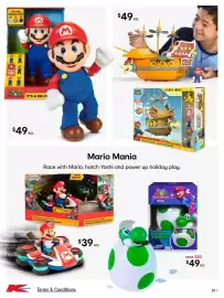 Kmart catalogue Page 39: Hatchin' Yoshi €49,00, Super Mario It's-A Me, M €49,00