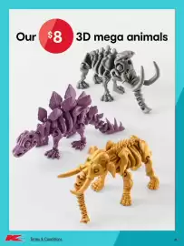 Kmart catalogue Page 41: 3D mega animals €8,00