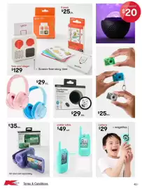 Kmart catalogue Page 43: Anko Touchscreen E-Badge €29,00, Walkie talkie €49,00