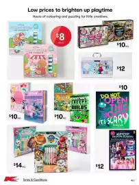 Kmart catalogue Page 46: Minecraft Spot the Skeleton €10,00, Disney Princess Storybook Collection €10,00
