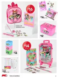 Kmart catalogue Page 9: Powerpuff Girls Storage Boxes €14,00, Powerpuff Girls Makeup Case €12,00