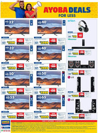 Russells catalogue Page 16: 32 LED HDR TV SLED32HDR €1.799,00, 32 HD ANDROID TV-32E5400H €2.599,00