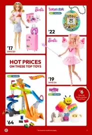 Target catalogue Page 3: Barbie Doll and Accessories - Malibu Travel Set with Puppy €17,00